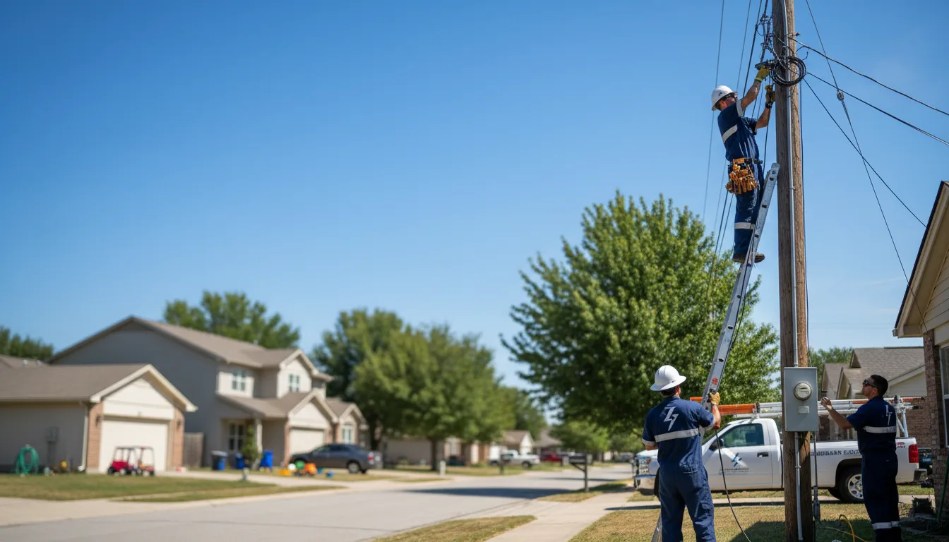 Residential electrician providing installation services in Roebling, NJ